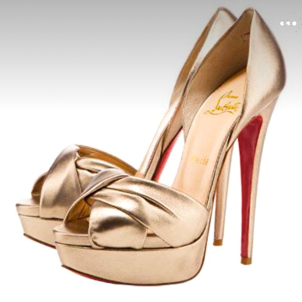 Christian Louboutin Volpi Pumps in champagne sz 38.5